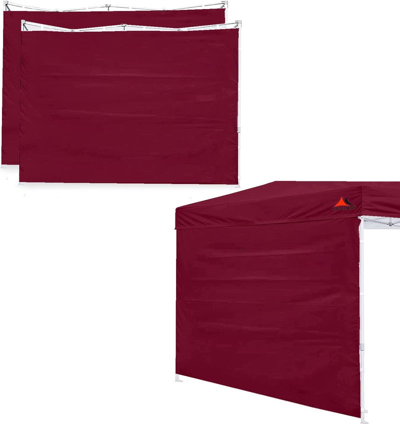 SCOCANOPY SunWall for 10x10 Pop Up Canopy Frame, 3 Pack SideWall Only (Burgundy) - Image 1